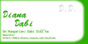 diana dabi business card